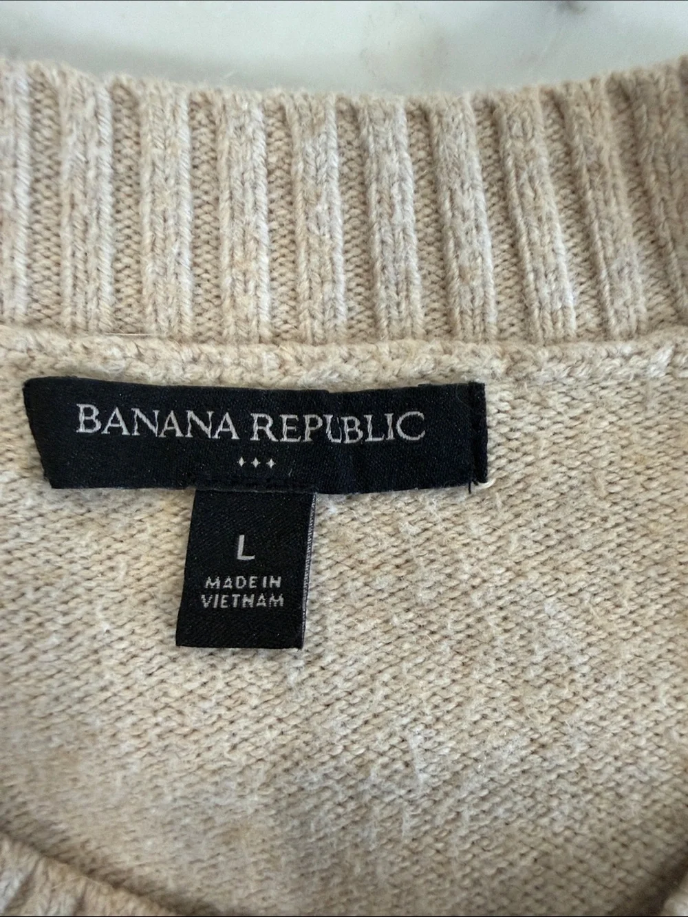 Banana Republic Women’s  Crewneck Sweater in oatmeal/Light Beige